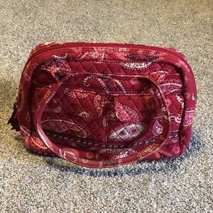 Vera Bradley 5 pcs shoulder bag/purse.large wallet/sunglasses case/2 lined pouch